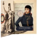 2 Euro Gedenkmünze Malta 2023 - Napoleon Bonaparte Franzosen auf Malta Blister