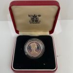 Großbritannien, 1 Pfund 1983 PP Royal Arms; Silver Proof, Elisabeth II.