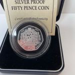 Großbritannien, 50 Pence 1992 PP European Community; Silver Proof, Elisabeth II.