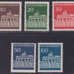 Bund MiNr. 506-510 w R Rollenmarken gerade Nr. postfrisch - Planatol-Gummie