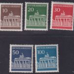 Bund MiNr. 506-510 v R Rollenmarken mit ungerader Nummer postfrisch