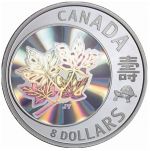 Kanada 8 Dollars 2007 | Maple of Long Life | Hologrammmünze Silber PP Etui + CoA