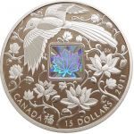Kanada 15 Dollars 2011 | Maple of Happiness | Magpie Hologram Silber PP Etui + CoA