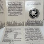 MADAGASCAR - 20 ARIARY 1988 PP - RUFFED LEMUR - 925 Silber WWF OVP CoA