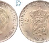 CURACAO 2 ½ Gulden 1944 | Königin Wilhelmina Niederländische Antillen
