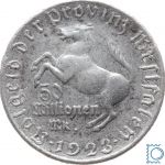 Notgeld Westfalen, 50 Millionen 1923, Minister von Stein, Alu, Jäger N26