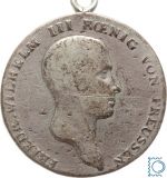 Brandenburg-Preussen, 1 Reichstaler Taler 1814 A, Friedrich Wilhelm III.,Henkel