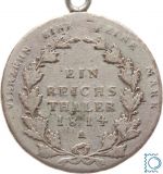 Brandenburg-Preussen, 1 Reichstaler Taler 1814 A, Friedrich Wilhelm III.,Henkel
