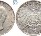 BADEN, 3 Mark 1911 G, Großherzog Friedrich II., J.39, Silber