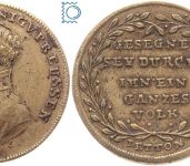 Preussen Jeton Friedrich Wilhelm III. - GESEGNET SEY DURCH IHN EIN GANZES VOLK