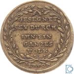 Preussen Jeton Friedrich Wilhelm III. - GESEGNET SEY DURCH IHN EIN GANZES VOLK