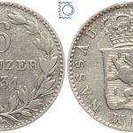 Herzogtum Nassau 6 Kreuzer 1831 | Herzog Wilhelm (1816-1839)