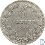 Herzogtum Nassau 6 Kreuzer 1831 | Herzog Wilhelm (1816-1839)