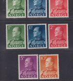 Norwegen 1959 MiNr. 428-432x, 428-430y postfrisch - Freimarken: König Olav V.