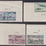 Polen 1952 MiNr. 728-731 B Eckrand Ecke postfrisch - Flugzeuge