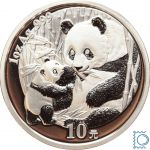 CHINA 2005 - 10 Yuan - Panda - 1 Unze Silber - stempelglanz
