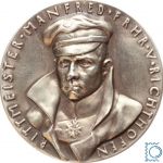 Manfred von Richthofen - Der Rote Baron - Silbermedaille von Karl Goetz - 1978 Replik