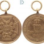 Kriegsdenkmünze für Kämpfer 1870/1871 aus erobertem Geschütz - Kaiser Wilhelm I.