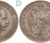 Österreich-Ungarn 2 Florin / Doppelgulden 1890 - Franz Joseph I.