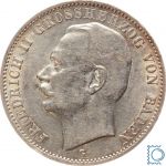BADEN, 3 Mark 1912 G, Großherzog Friedrich II., J.39, Silber