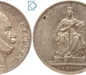 PREUSSEN, Brandenburg-Preußen Wilhelm I., Taler 1871, Siegestaler, Silber
