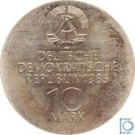 DDR 10 Mark 1986 - Semperoper Dresden - stempelglanz, Patina - J.1600