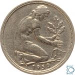 Bank Deutscher Länder, 50 Pfennig 1950 G | Jaeger 379 | Original