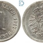 Kaiserreich/Weimar 1 Pfennig 1917 F Aluminium J.300