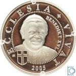 Somalia, 250 Schilling 2005, Papst Benedikt XVI., 1/25 Oz Silber PP in Kapsel