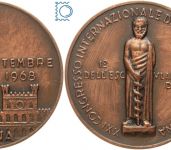 SIENA 1968 - Internationaler Medizin Congress - Kupfer Medaille
