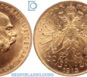 100 Kronen Österreich Goldmünze Kaiser Franz Joseph 1915