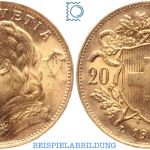 20 Franken Schweizer Vreneli Goldmünze 1897-1949