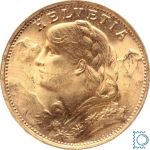20 Franken Schweizer Vreneli Goldmünze 1897-1949