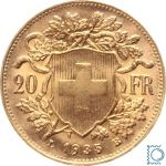 20 Franken Schweizer Vreneli Goldmünze 1897-1949