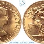 Großbritannien 1 Sovereign Goldmünze Elisabeth II.