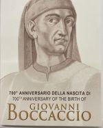 Italien 2 Euro 2013 - Giovanni Boccaccio - Original in Coincard Blister OVP