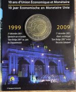 Belgien 2 Euro 2009 - 10 Jahre EU WWU - Coincard OVP