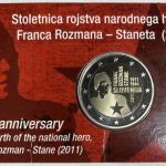 Slowenien 2 Euro 2011 - Franca Rozmana Staneta PP - Coincard - OVP