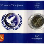 Finnland 2 Euro 2005 - 50 Jahre UN-Mitgliedschaft - Coincard OVP