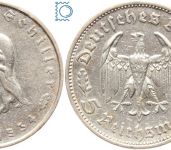 Deutsches Reich - 5 Mark 1934 F - Friedrich Schiller - Jäger 359