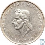 Deutsches Reich - 5 Mark 1934 F - Friedrich Schiller - Jäger 359