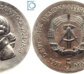 DDR 5 Mark 1978 - Friedrich Gottlieb Klopstock - stempelglanz - J.1566