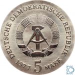 DDR 5 Mark 1977 - Turnvater Ludwig Jahn - stempelglanz - J.1564