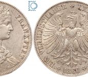 Freie Stadt Frankfurt - Vereinsthaler - Taler 1860 - Frauenkopf - Silber
