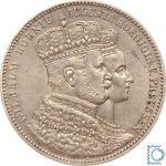 PREUSSEN, Wilhelm I. + Augusta, 1861 A - Krönungstaler, J.87 - Silber