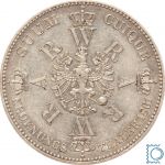 PREUSSEN, Wilhelm I. + Augusta, 1861 A - Krönungstaler, J.87 - Silber