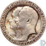 PREUSSEN, 3 Mark 1910 A, Wilhelm II., Universität Berlin, Silber, J.107
