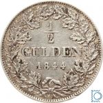 BAYERN ½ Gulden 1844, Ludwig I. (1825–1848), J.61
