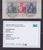 Bizone Block 1 gestempelt SST Exportmesse - geprüft Fotobefund Rolle BPP