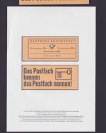 Bund Markenheftchen MH 12 bv RLV III postfrisch, Attest Rolle BPP, KW 3.000 €!